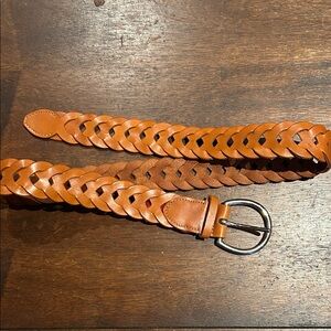 Cole Haan Braided Leather Belt - Brown